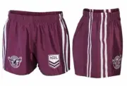 Manly Sea Eagles NRL Supporters Shorts Adults Sizes S-5XL! NEW LOGO