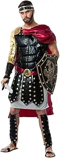 EraSpooky Men Roman Gladiator Costume Fancy Dress Robe Cloak Halloween Party Funny Outfit for Adult