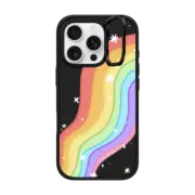 iPhone 16 Pro Impact Ring Stand Case MagSafe Compatible Rainbow Doodle by DoodleGems