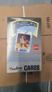 1989 North Carolina First Edition Trading Cards 36 Pack Box Michael Jordan