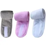 3Pcs Headband Facial Spa Turban Stretch Towel Headband Makeup Headwrap