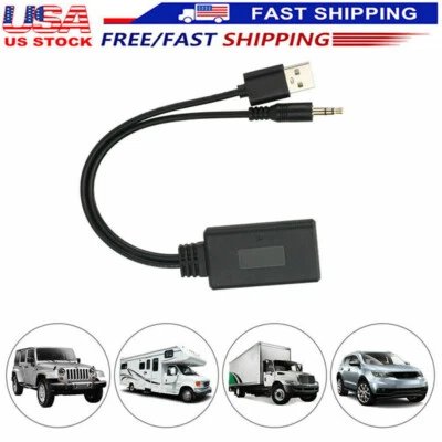 2 In 1 USB Bluetooth 5.0 Transmitter Receiver Adapter Wireless For PC Car Kit