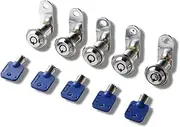 Sintron General Lock Replacement length 0.75" inch 19mm 5 Pack, Keyed Alike Tubular Lock Cam Lock RV Storage Lock Barrel Lock Cylinder Lock for Locker Cupboard Drawer Cabinet Toolbox Arcade Machine