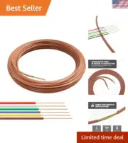 25 FT Thermostat Wire with Sunlight-Resistant Jacket for All Uses