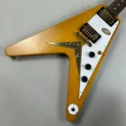 Epiphone Electric Guitar Korina Flying V Aged Natural with Hard Case From JAPAN