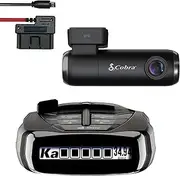 Cobra RAD 480i Laser Radar Detector & SC100 Smart Dash Cam + 2.5A OBD Port to Micro USB Hardwire Kit: Long Range Front and Rear Detection, DSP, Full HD 1080P Resolution, Built-in WiFi & GPS