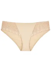 Wacoal La Femme Lace and Stretch Nylon Briefs - Nude - M M