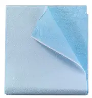Stretcher Sheet McKesson Flat 40 W X 72 L Blue Tissue / Poly Disposable 50ct