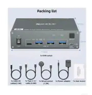 KVM Switch 2 Monitors 2 Computers USB C HDMI, Dual Monitor USB 3.0 USB Typc C...