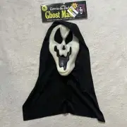 Vintage NOS Ghost Face Mask Easter Unlimited Melty Smile Melt Glow in the Dark
