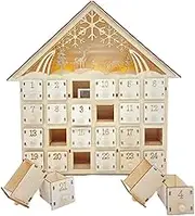 Folpus Light Up Christmas 24 Day Reusable Advent Calendar for