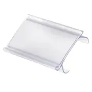 29308 Clear Protective Plastic Flat Label Holders for Wire Shelving Retail Di...