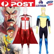 Invincible Mark Grayson Omni-Man Costume Jumpsuit Kids Adults Superhero Cosplay
