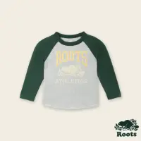 在飛比找momo購物網優惠-【Roots】Roots 小童- RBA長袖棒球T恤(混色灰