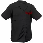 Lethal Threat Need 4 Speed Mens Button Up Short Sleeve Shirt Black