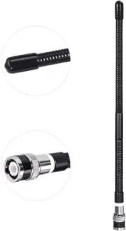 Bingfu CB Antenna 27MHz BNC Male Soft Whip for Cobra Midland Uniden Maxon Radio