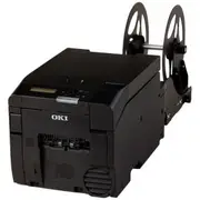 OKI Pro330S Colour Label Printer and Roll Paper Holder