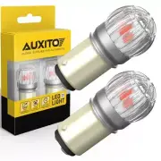 2X AUXITO 1157 LED BULBS RED PARKING BRAKE REVERSE LIGHT 2057 2357 BAY15D 2800LM (for: Daihatsu)