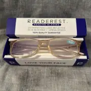 Readerest Blue Light Blocking Reading Glasses (light pink, +2.25 Magnification)