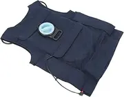 [Jeanoko] Evaporative Cooling Vest, Cooling Vest Water Circulation Cooling Polyester TPU Adjustable Tightness Self Suction Pump Ice Vest for Outdoor Travel(3XL/4XL), Back