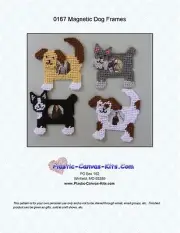 Dog Magnetic Picture Frames- Plastic Canvas Pattern or Kit
