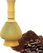 Ceremonial Tea Whisk | Whisk for Ceremonial Japanese Matcha Preparation - Handcrafted Stirrer Mixing Tool with Holder for Tea Lover, Coffee Shops