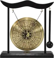Mini Gong Percussion Instrument, Desktop Gong, Mini Gong, Table Gong Percussion