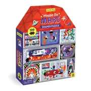 100pc Mudpuppy House Shaped Jigsaw Puzzle On Mars Kids Educational Game 5-8y