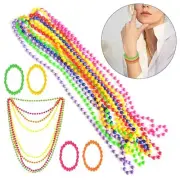 4/8PCS Connected Beads Necklace Bracelet Set