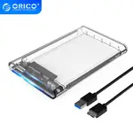 ORICO 2139U3 HARD DRIVE ENCLOSURE 2.5 INCH TRANSPARENT USB3.