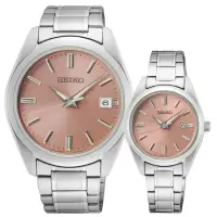 在飛比找momo購物網優惠-【SEIKO 精工】CS 城市情侶手錶 對錶 送行動電源(S