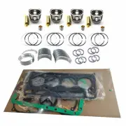 4BB1 Piston Kit Assy+Bearing+Gasket Kit for Isuzu 4BB1 Hitachi Excavator UH-035