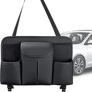 Car Back Seat Organizer - Vehicle Tissue Storage Box | Headrest Dangling Pouch, Multifunctional Backseat Tissue Box For RV Sedan Truck