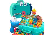 Design and Drill Toys , Dinosaur Toy Magic Montessori Play Toolbox Design and Drill STEM Toys for 5 Year Old + ,Best Christmas Gift list
