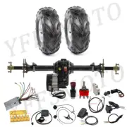 48V 1000W Brushless Differential Motor 760mm Rear Axle Kit 7'' Tyre Go Kart Cart