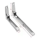 Stainless Steel Microwave Oven Wall Mount Rack Foldable Shelf Sturdy Design