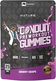 NATURE GAINS GROOVY GRAPE CONDUIT PRE-WORKOUT GUMMY 25 SERVES