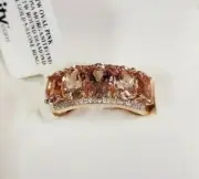 Peach Cor-de-Rosa Morganite™ 14k Rose Gold 5-Stone Ring 3.63ctw SZ 9