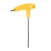 T-Handle Hex Key Wrench 2.5mm S2 Steel T-Key Inner Hexagon Spanner, Yellow