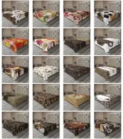 Ambesonne Coffee Print Flat Sheet Top Sheet Decorative Bedding 6 Sizes