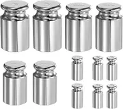 uxcell 12pcs Calibration Weight Set 5g 10g 200g 500g 1kg M1 Precision Chrome Plated Steel for Digital Balance Scales