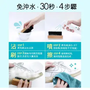 【WASH PLUS】洗鞋劑250mlx2(洗包包 洗鞋 麂皮清潔真皮清潔 洗鞋神器 白鞋清潔 台灣製)