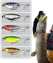 Metal Jig Fishing Lure,Metal Spoon Lures with Sound Beads | Compact Fishing Jig for Bass Walleye Trout Freshwater Saltwater