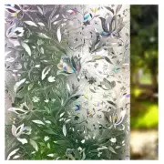 LEMON CLOUD Window Film, Decorative Window Privacy Film, 3D Stained Glass Window