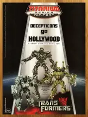 2007 Transformers Movie Titanium Die-Cast Figures Print Ad/Poster Megatron Art