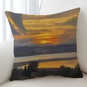 Art Painting Corfu Sunset Cushion Cover