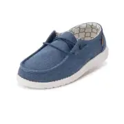 Hey Dude Girl's Wendy Youth Sparkling Denim Size 11 | Girl’s Shoes | Girl’s Lace