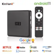 G1 Android TV Box with Netflix 4K Google Certified Amlogic S905X4 4+32G Wifi6