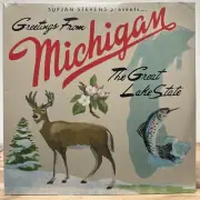Sufjan Stevens Michigan State AKR (BLUE GREEN COLOR) 2LP Vinyl X/500 1st Edition
