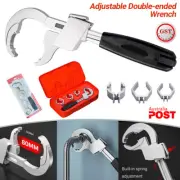 NEW Multifunction Adjustable Double-ended Wrench Bathroom WaterPipe SpannersTool